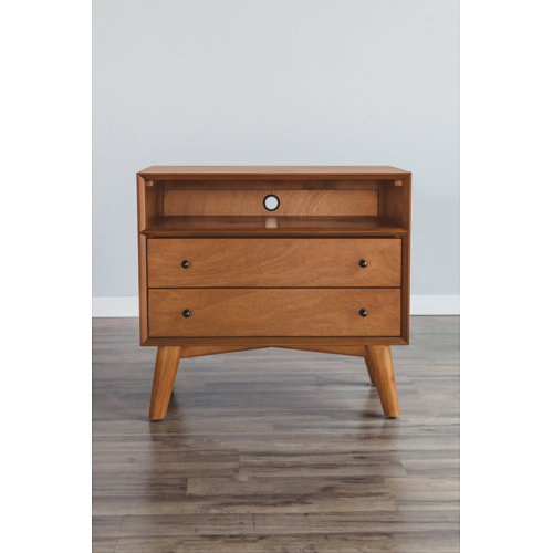 Williams 2 Drawer Solid Wood Nightstand & Reviews AllModern